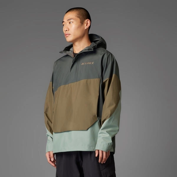 Adidas Terrex Xploric 2.5L Climaproof Anorak Legend Ivy / Olive Strata / Silver Green (JD8346)