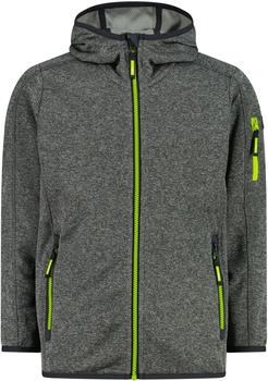 CMP Fleece Jacket Boy Fix Hood (30h5914-11ut) antracite-acido