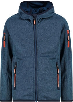 CMP Fleece Jacket Boy Fix Hood (30h5914-12lt) ocean-b.blue
