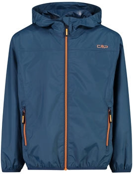 CMP Boys Rain Jacket Kid Jacket Fix Hood (32x5804-M951) bluesteel