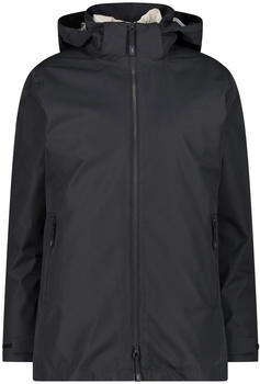 CMP Parka Woman Long Jacket Zip Hood Det. Inn. Jacket (34k0086d) antracite
