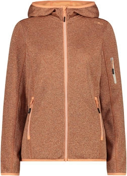 CMP Fleece Jacket Woman Fix Hood (30h5856-02ct) tangeri-salmone