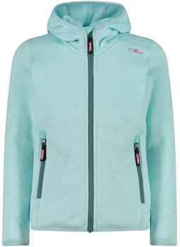 CMP Girls Fleece Jacket Fix Hood (3h19825-05et) opale-bianco