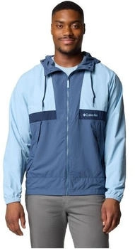 Columbia Spire Valley Hooded Windbreaker (2117051) ripple blue/dark mountain/coll navy
