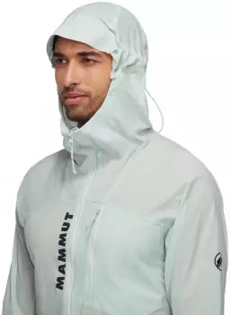 Mammut Aenergy WB Hooded Jacket Men (1012-00581) silver sage – Helmtaugliche Kapuze und Athletic Fit für alpine Anforderungen