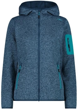 CMP Jacket Knitted Melange Hoody (3h19826-07mt) night-tiffany