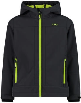 CMP Boys Softshell Jacket Fix Hood (3a00094-03ut) antracite-acido3