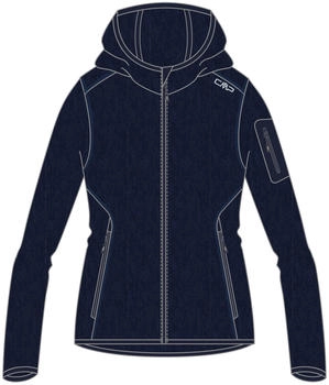 CMP Hoodie Fleece blau schwarz 3H19826