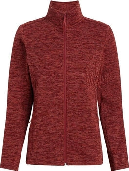 McKinley Fleece-Jacke Sammy FZ melange rot dunkel