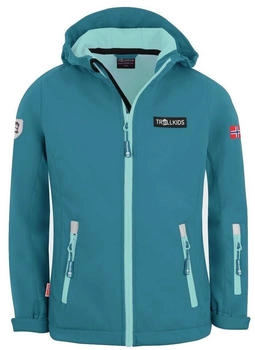 Trollkids Softshell-Jacke 'Oslofjord' türkis