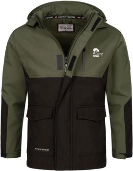 Arctic Seven Outdoorjacke oliv schwarz