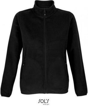 Sol's Factor Microfleece Recycled Fleece Jacket schwarz