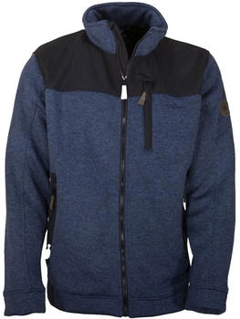 Blue Wave fleecejacke fabrizio softshell-besatz strickoptik
