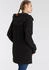 KangaROOS Fleecejacke figurbetonter Schnitt schwarz