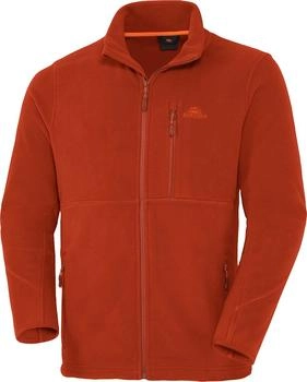 Nordcap Fleecejacke Stehkragen terrakotta