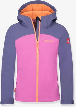Trollkids Kristiansand Jacket XT Softshelljacke rosa violettblau pinkrosa