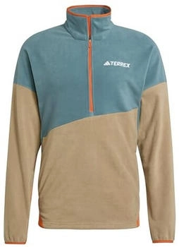 Adidas Multi Climawarm Fleece Oberteil teal cardboard semi impact orange