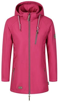 Blue Wave Softshelljacke Jessica abnehmbare Kapuze fleece-futter blau schwarz