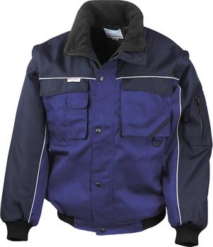 Result Zip Sleeve Heavy Duty Jacket royal navy