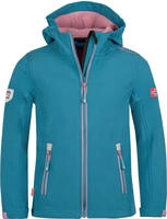 TROLLKIDS Girls Trollfjord Jacket teal/mauve female