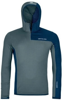Ortovox Fleece Light Grid ZN Hoodie grau
