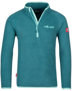 Trollkids Nordland Half Zip teal aqua