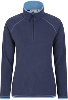 Mountain Warehouse Fleece-Oberteil halbem Reißverschluss MW637 marineblau