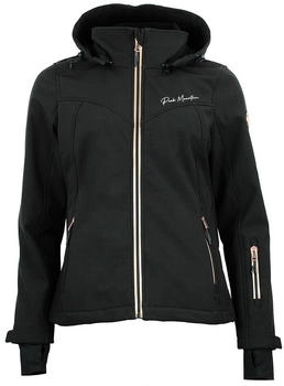 Peak Mountain Softshell Amaleoff schwarz fuchsienrosa