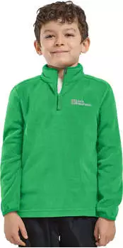 Jack Wolfskin Taunus Halfzip Kids Fleecepullover green mystic green