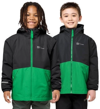 Jack Wolfskin Iceland 3in1 Jacket Kids 3-in-1 jacket green mystic green