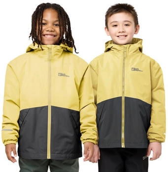 Jack Wolfskin Iceland 3in1 Jacket Kids 3-in-1 jacket yellow lemon ice