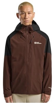 Jack Wolfskin Eagle Peak 2L Jacket Men Rain Jacket brown hot choc