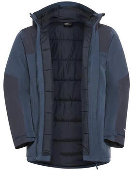 Jack Wolfskin Jasper Ins Jacket Men Wasserdichte Winterjacket blue midnight sky – Wasserdichte Konstruktion hält Nässe draußen und Wärme drinnen