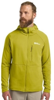 Jack Wolfskin Kolbenberg Hooded FZ Men Fleecejacket yellow chartreuse