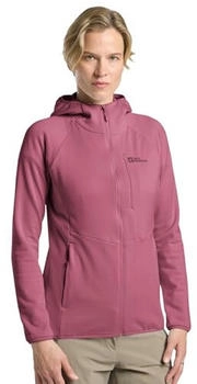 Jack Wolfskin Kolbenberg Hooded FZ Women Fleecejacket red raisin