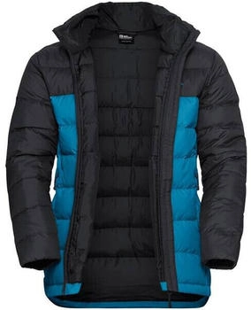 Jack Wolfskin Ather Down Jacket Men RDS blue aurora blue – Verantwortungsvolle Daunenfüllung sorgt für natürliche Isolation