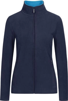 Promodoro Fleece-Zip-Jacke marineblau wasserblau