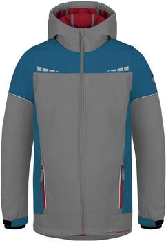 Normani Kinder Softshelljacke Galway grau blau rot