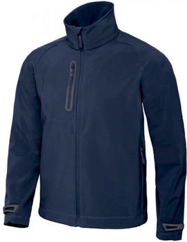 B&C JM951 Softshell blau schwarz
