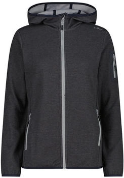 CMP Woman Jacket FIX Hood nero-cemento (34H6376)