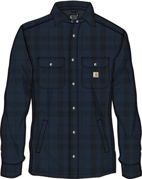 Carhartt Flannel Sherpa-Lined Shirt Jacket Freizeitjacke navy