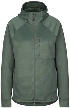 Fjällräven Women's Abisko Grid Fleece Hoodie patina green