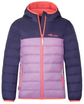 Trollkids Girl's Eikefjord Jacket lightviolet/deepviolet/coralpink