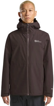 Jack Wolfskin Highest Peak 3L Jacket Men Regenjacke Herren brown peat (1115134_D0108)