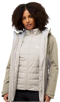 Jack Wolfskin Hunberg 3in1 Jacket Women 3 in 1 Jacke Damen beige pale sand (A62510_A0056)
