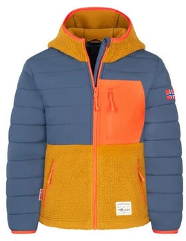 Trollkids Kid's Romsdalen Jacket bronze/mystic blue/flameorange