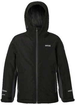 Regatta Hurdle wasserdichte isolierte Jacke für Kinder Schwarz (RKP318_28P)