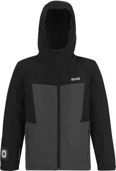 Regatta Beamz wasserdichte isolierte Jacke für Kinder Schwarz (RKP316_28P)