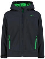 CMP 3A00094-01UU-128, CMP KID Jacket FIX Hood antracite-deep mint (01UU) 128 Kids