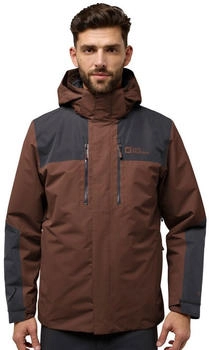 Jack Wolfskin Jasper 3in1 Jacke braun schwarz
